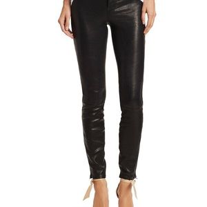 Leather Pants Mid Rise Like New (original price $998)
